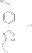 [5-(4-Methoxyphenyl)-1H-1,2,4-triazol-3-yl]methanamine hydrochloride