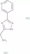 [3-(Pyridin-3-yl)-1H-1,2,4-triazol-5-yl]methanamine dihydrochloride