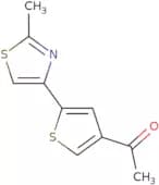 1-[5-(2-Methyl-1,3-thiazol-4-yl)thiophen-3-yl]ethan-1-one