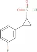 2-(3-Fluorophenyl)cyclopropane-1-sulfonyl chloride