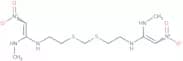 Bis-[[2-[1-methylamino-2-nitroethenamine]ethyl]thio]methane
