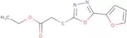 Ethyl 2-{[5-(furan-2-yl)-1,3,4-oxadiazol-2-yl]sulfanyl}acetate