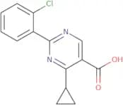 2-(2-Chlorophenyl)-4-cyclopropylpyrimidine-5-carboxylic acid