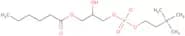 1-Hexanoyl-2-hydroxy-sn-glycero-3-phosphocholine