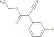Ethyl 2-cyano-2-(3-fluorophenyl)acetate