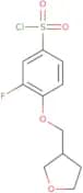 3-Fluoro-4-(oxolan-3-ylmethoxy)benzene-1-sulfonyl chloride