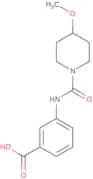 3-[(4-Methoxypiperidine-1-carbonyl)amino]benzoic acid