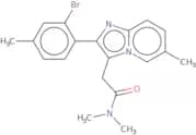 N,N-Dimethyl-2-[6-methyl-2-(2-bromo-4-methylphenyl)imidazol[1,2-a]pyridin-3-yl]acetamide