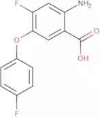2-Amino-4-fluoro-5-(4-fluorophenoxy)benzoic acid