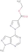 Ethyl 1-{1-methyl-1H-pyrazolo[3,4-d]pyrimidin-4-yl}-1H-pyrazole-4-carboxylate