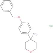 4-[4-(Benzyloxy)phenyl]oxan-4-amine hydrochloride