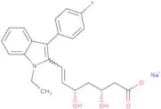 (3R,5S,6E)-7-[1-ethyl-3-(4-fluorophenyl)-1H-indol-2-yl]-3,5-dihydroxy-6-heptenoic acid sodium salt