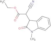Ethyl 2-cyano-2-(1-methyl-2-oxo-2,3-dihydro-1H-indol-3-yl)acetate