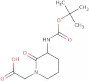 (3-[(tert-Butoxycarbonyl)amino]-2-oxopiperidin-1-yl)acetic acid