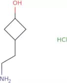 rac-(1R,3S)-3-(2-Aminoethyl)cyclobutan-1-ol hydrochloride