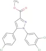 Methyl 5-(4-chlorophenyl)-1-(3,4-dichlorophenyl)-1H-pyrazole-3-carboxylate