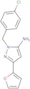 1-[(4-Chlorophenyl)methyl]-3-(furan-2-yl)-1H-pyrazol-5-amine
