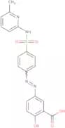 2-Hydroxy-5-[2-[4-[[(6-methyl-2-pyridinyl)amino]sulfonyl]phenyl]diazenyl]benzoic acid