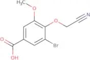 3-Bromo-4-(cyanomethoxy)-5-methoxybenzoic acid