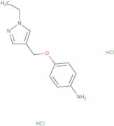 4-[(1-Ethyl-1H-pyrazol-4-yl)methoxy]aniline dihydrochloride