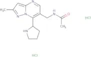 N-[(2-Methyl-7-pyrrolidin-2-ylpyrazolo[1,5-a]pyrimidin-6-yl)methyl]acetamide dihydrochloride