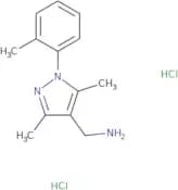 [3,5-Dimethyl-1-(2-methylphenyl)-1H-pyrazol-4-yl]methanamine dihydrochloride