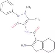 2-Amino-N-(1,5-dimethyl-3-oxo-2-phenyl-2,3-dihydro-1H-pyrazol-4-yl)-4,5,6,7-tetrahydro-1-benzothio…
