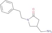 4-(Aminomethyl)-1-(2-phenylethyl)pyrrolidin-2-one