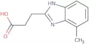 3-(4-Methyl-1H-1,3-benzodiazol-2-yl)propanoic acid