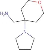 [4-(Pyrrolidin-1-yl)oxan-4-yl]methanamine
