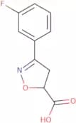 3-(3-Fluorophenyl)-4,5-dihydro-1,2-oxazole-5-carboxylic acid