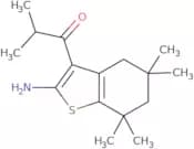 1-(2-Amino-5,5,7,7-tetramethyl-4,5,6,7-tetrahydro-1-benzothiophen-3-yl)-2-methylpropan-1-one