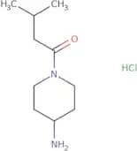 1-(4-Aminopiperidin-1-yl)-3-methylbutan-1-one hydrochloride