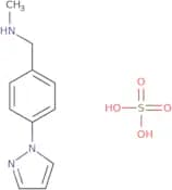 N-Methyl-1-[4-(1H-pyrazol-1-yl)phenyl]methanamine hemisulfate