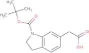 2-{1-[(tert-Butoxy)carbonyl]-2,3-dihydro-1H-indol-6-yl}acetic acid