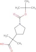 2-{1-[(tert-Butoxy)carbonyl]pyrrolidin-3-yl}-2-methylpropanoic acid