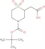 2-(4-(Tert-Butoxycarbonyl)-1,1-dioxidothiomorpholin-2-yl)acetic acid