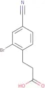 3-(2-Bromo-4-cyanophenyl)propanoic acid