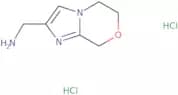 {5H,6H,8H-Imidazo[2,1-c][1,4]oxazin-2-yl}methanamine dihydrochloride