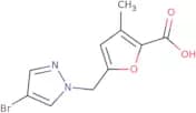 5-[(4-Bromo-1H-pyrazol-1-yl)methyl]-3-methylfuran-2-carboxylic acid
