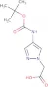 2-(4-{[(tert-Butoxy)carbonyl]amino}-1H-pyrazol-1-yl)acetic acid