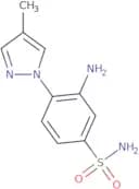 3-Amino-4-(4-methyl-1H-pyrazol-1-yl)benzene-1-sulfonamide