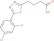4-[5-(2,4-Dichlorophenyl)-1,3,4-oxadiazol-2-yl]butanoic acid