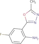 4-Fluoro-2-(5-methyl-1,3,4-oxadiazol-2-yl)aniline