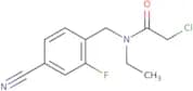 2-Chloro-N-[(4-cyano-2-fluorophenyl)methyl]-N-ethylacetamide