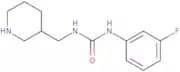 3-(3-Fluorophenyl)-1-(piperidin-3-ylmethyl)urea