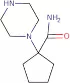 1-(Piperazin-1-yl)cyclopentane-1-carboxamide