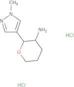2-(1-Methyl-1H-pyrazol-4-yl)oxan-3-amine dihydrochloride, trans