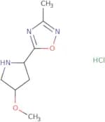 5-[4-Methoxypyrrolidin-2-yl]-3-methyl-1,2,4-oxadiazole hydrochloride