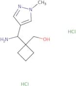 {1-[Amino(1-methyl-1H-pyrazol-4-yl)methyl]cyclobutyl}methanol dihydrochloride